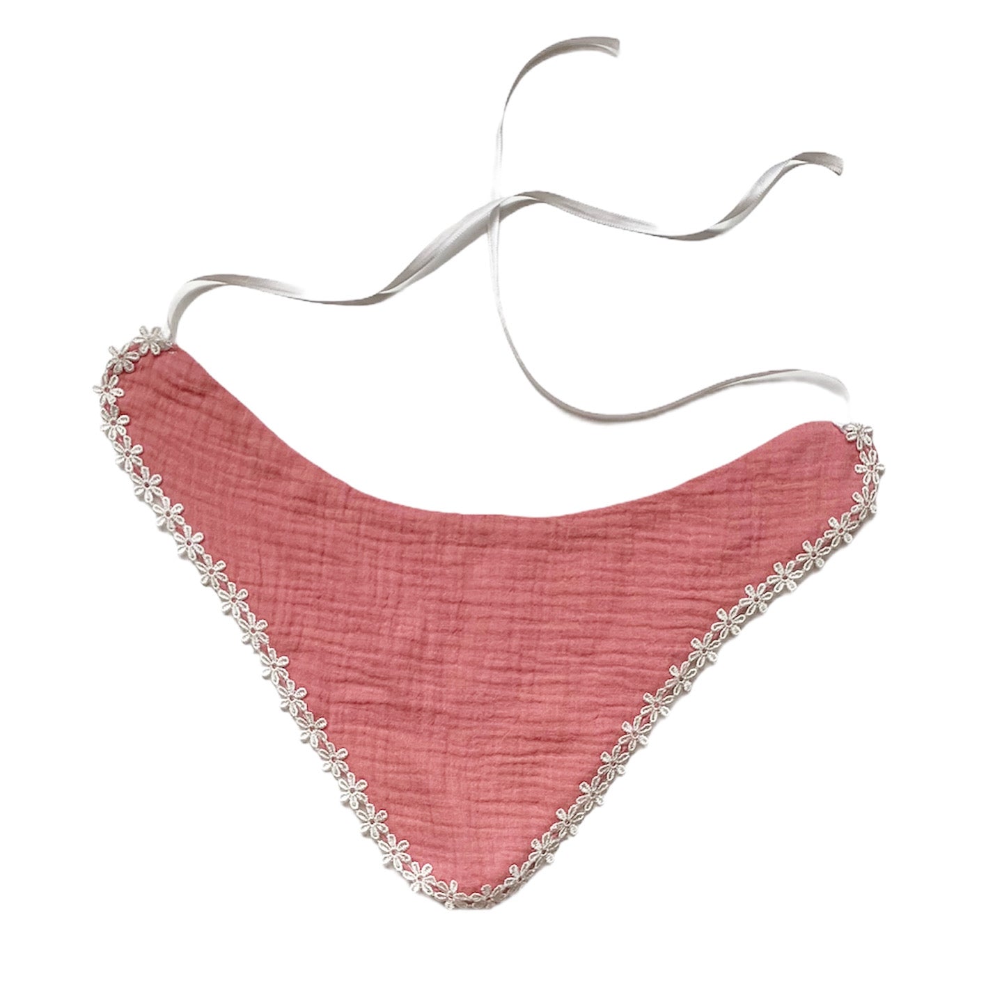 Bavetica din muselina Old Pink