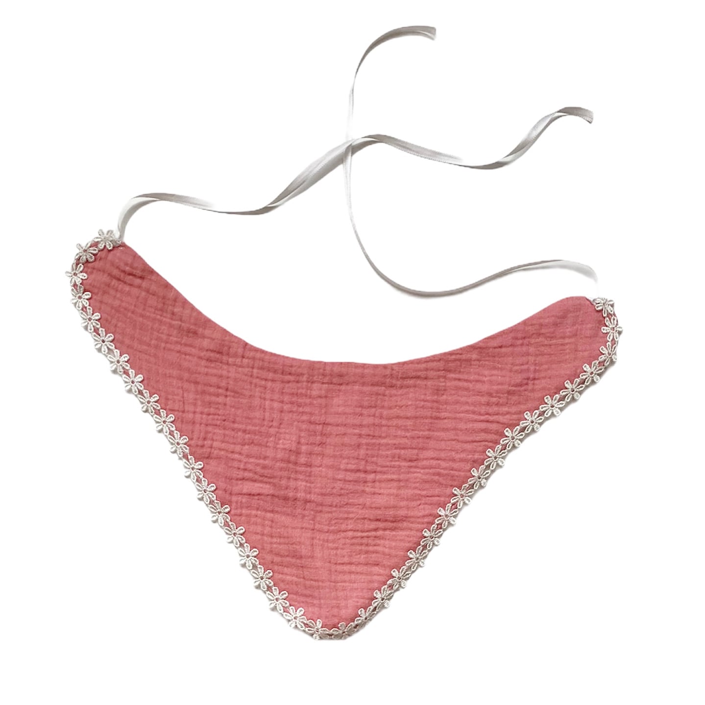 Bavetică din muselină Old Pink