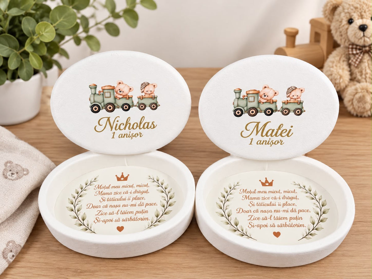 Set tăierea motului ivory cu ursulet