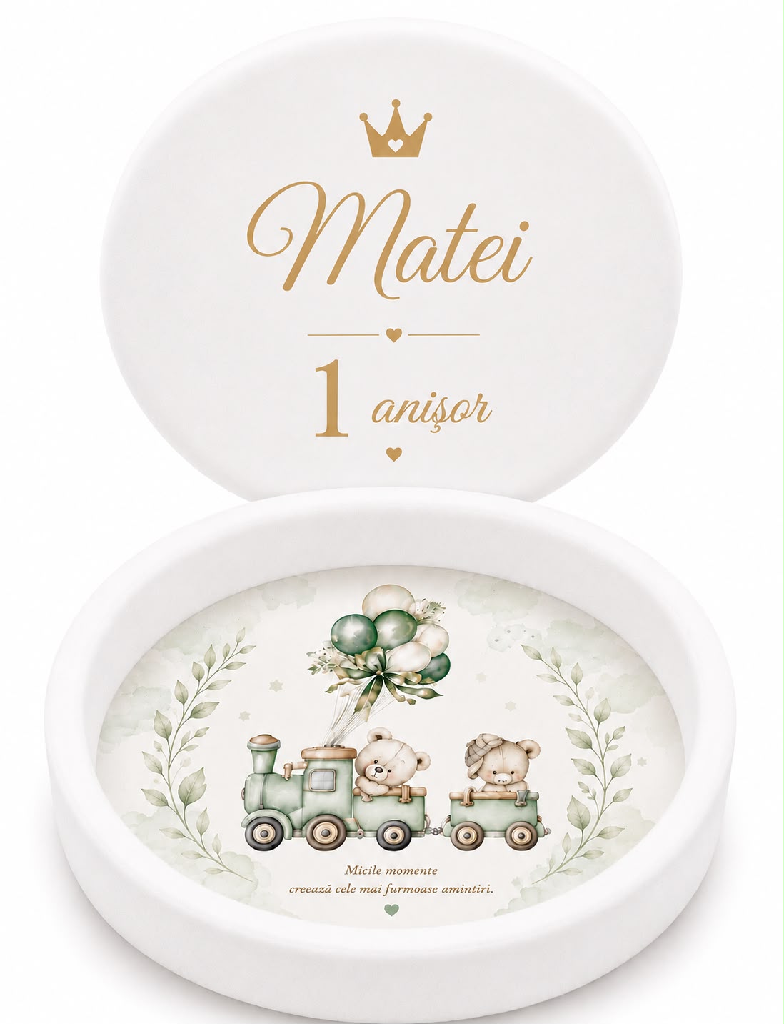 Set tăierea motului ivory cu ursulet