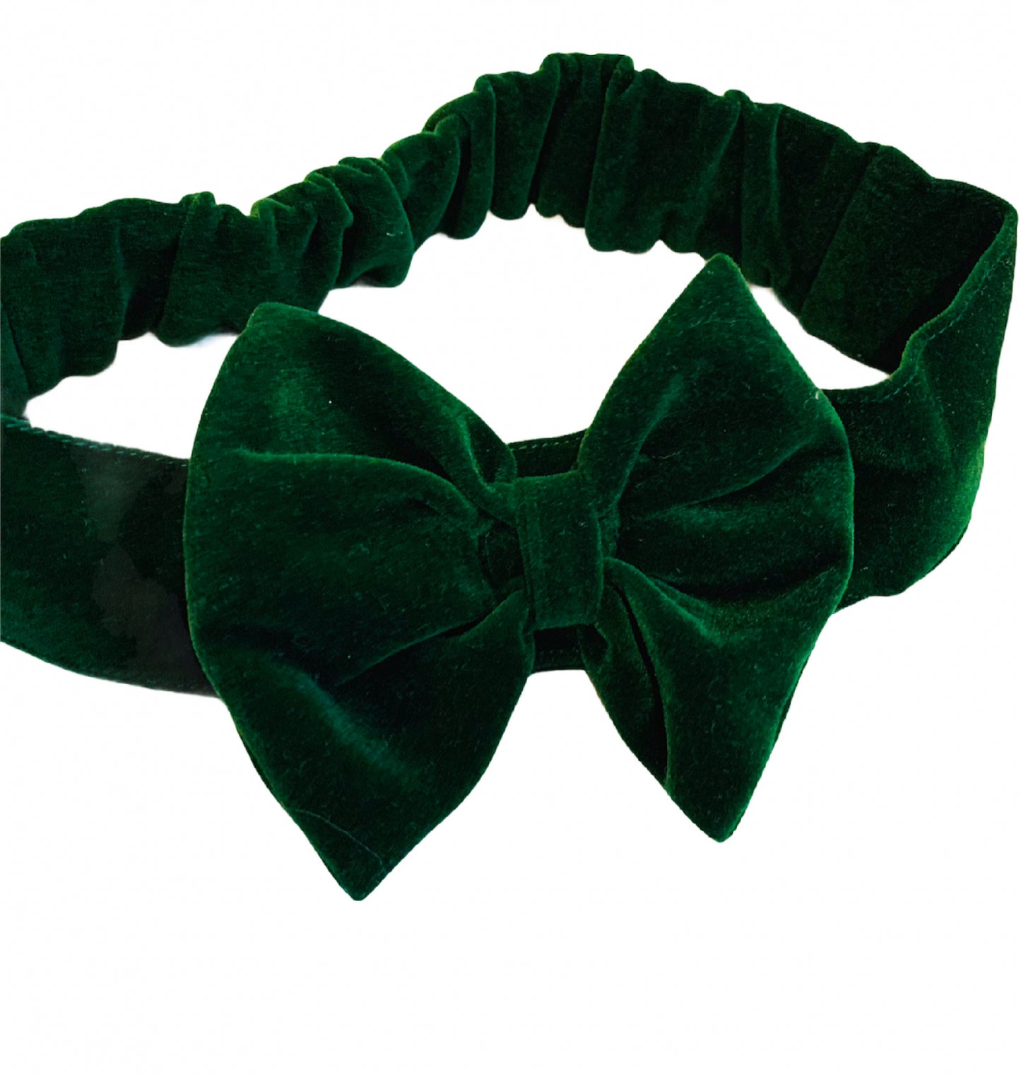 Bentița catifea verde