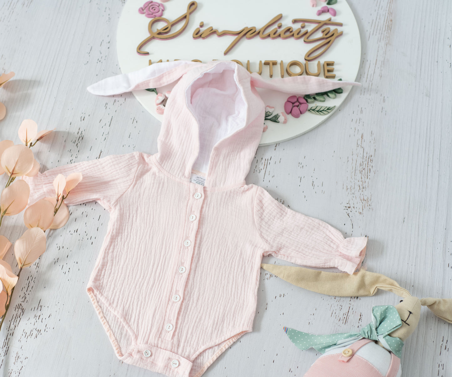 Body Bunny Muselina roz