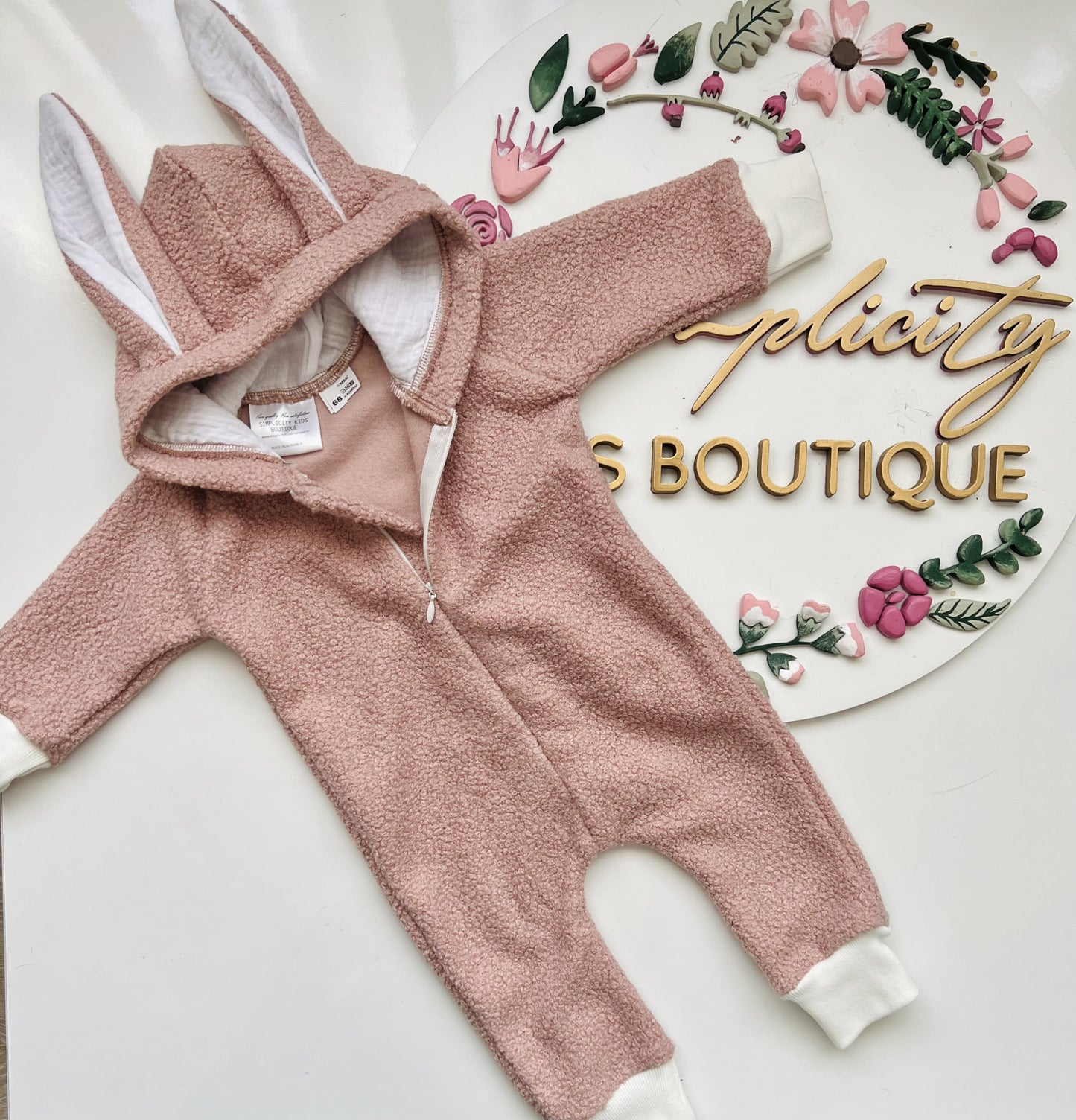Salopeta Bunny Old-Pink