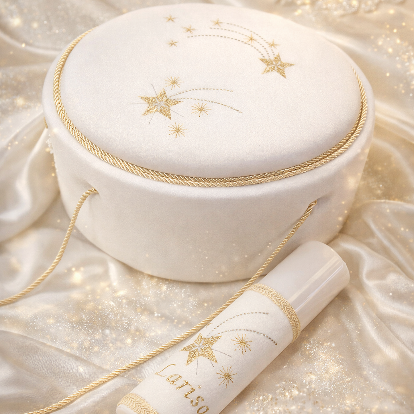 Trusou botez Luxury alb cu stele