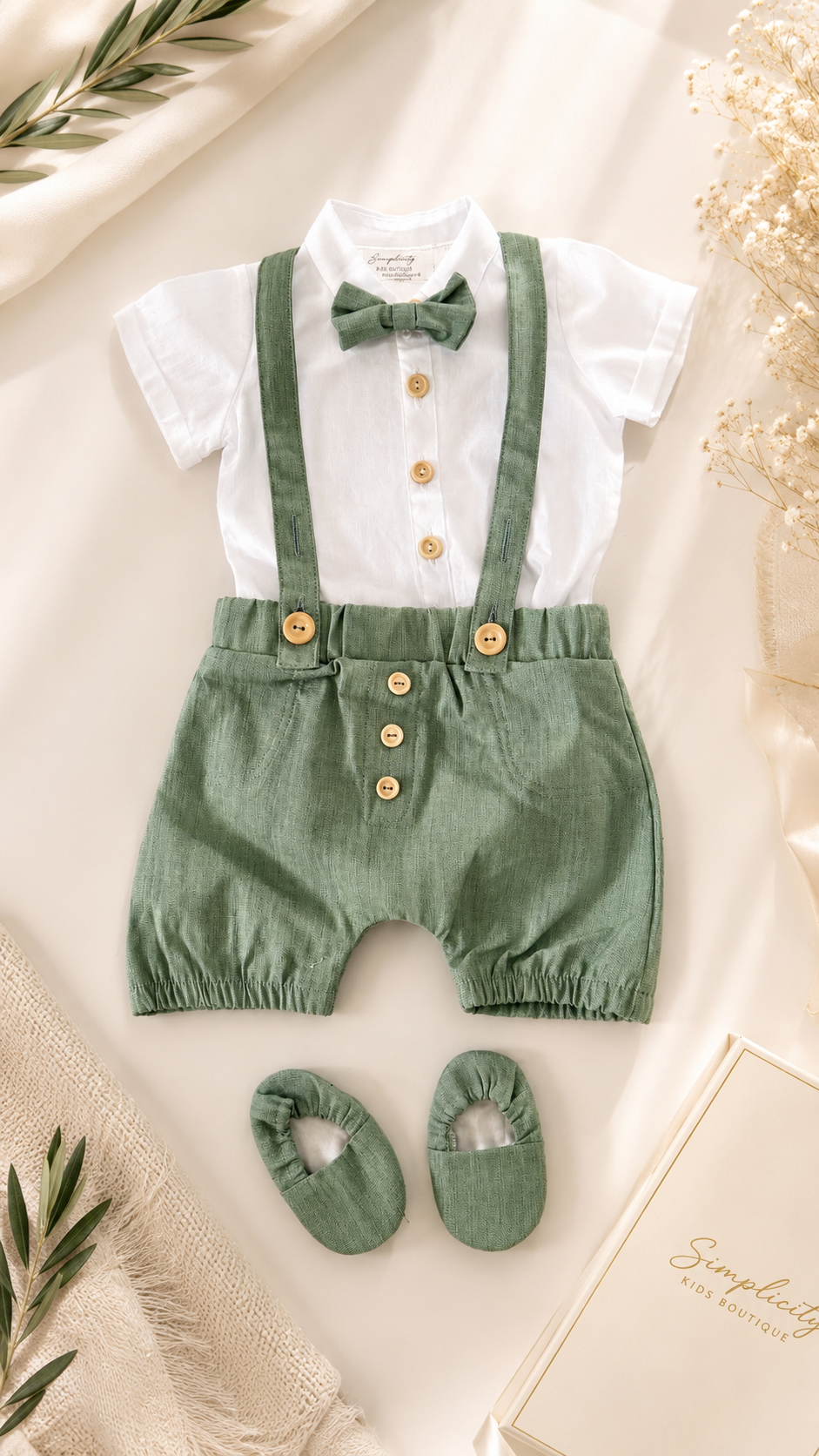 Set Botez Girafă Vară Maro