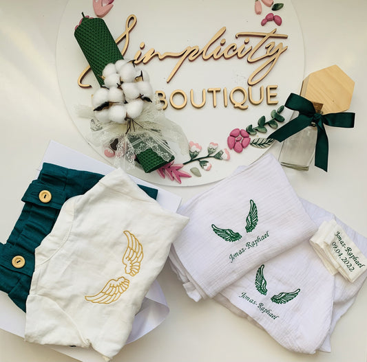 Trusou botez Angel + Costumas Angel Green