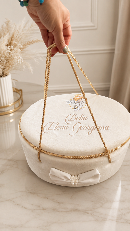 Cufar botez luxury White Angel