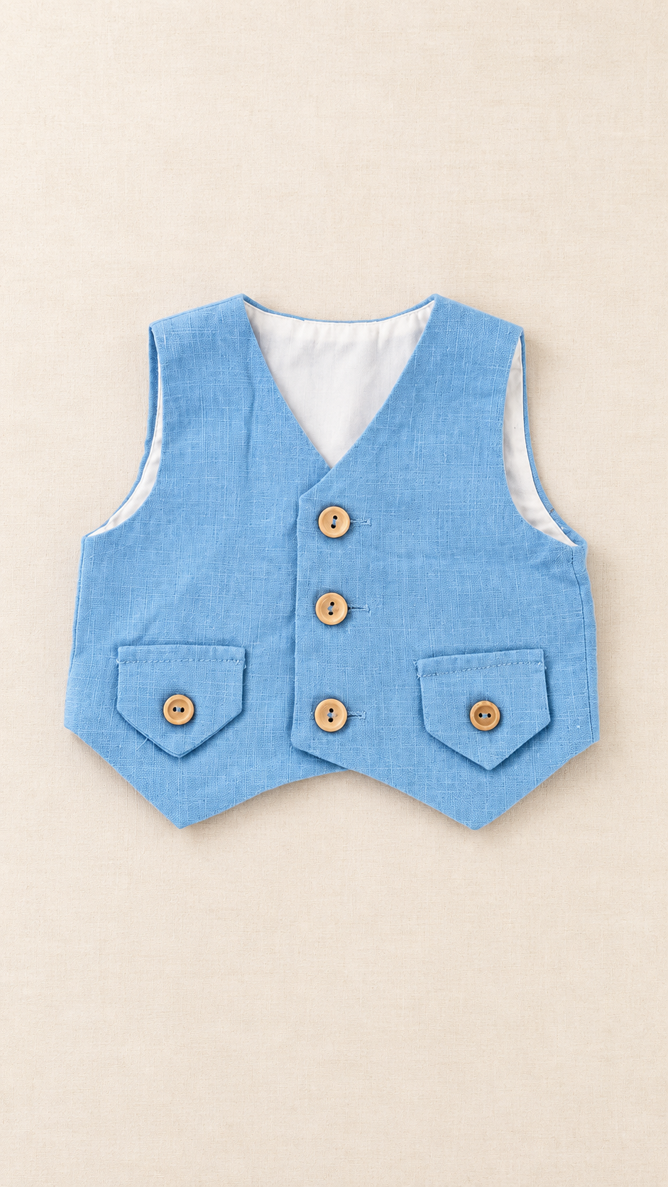Vesta botez baietei bleu