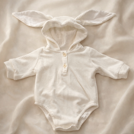 Body Bunny catifea alba