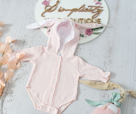 Body Bunny Muselina roz