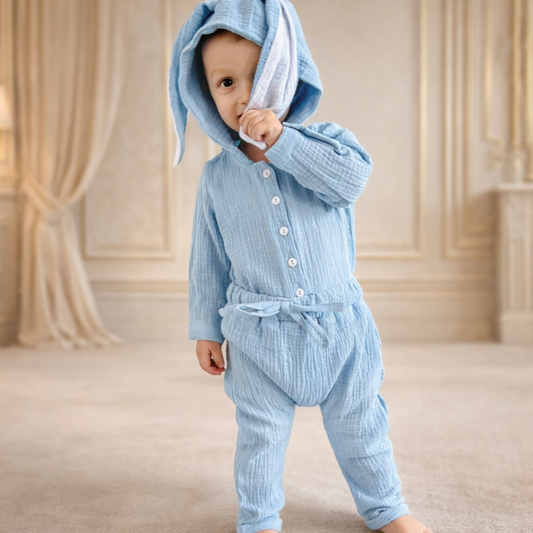 Compleu Bunny Muselina Blue