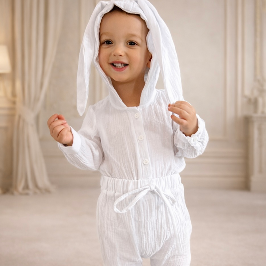 Compleu Bunny Muselina White
