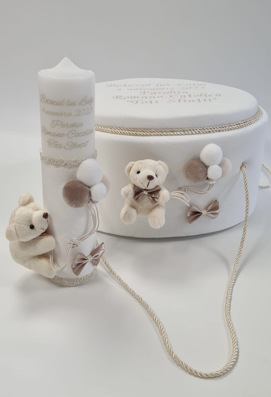Cufar botez luxury  White Bear