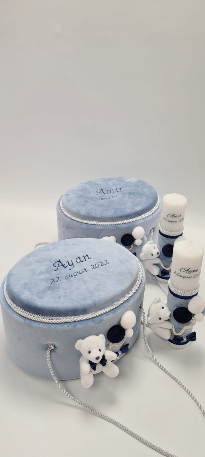 Cufar botez luxury Blue