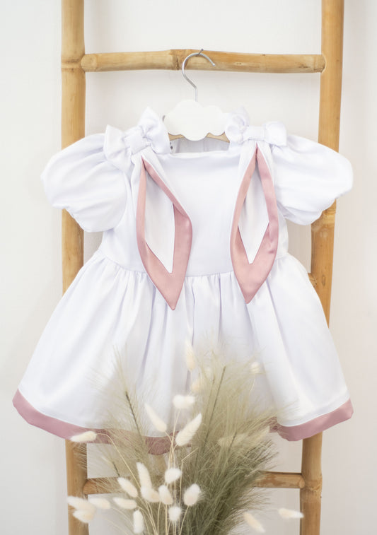 Rochie fetite Bunny alb