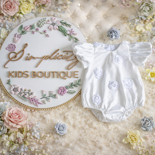 Salopeta-Body Roses White