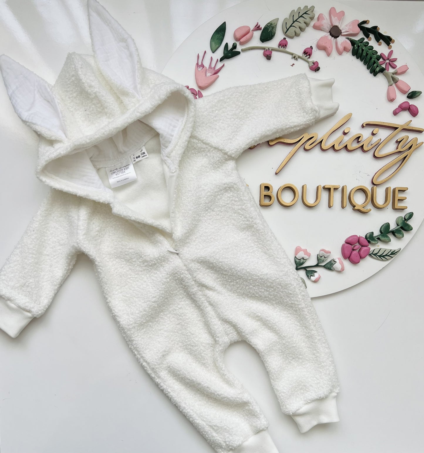 Salopeta Iepuraș Alb