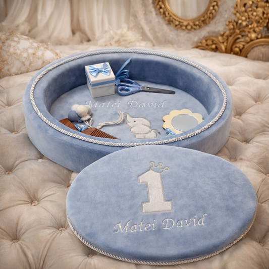 Set taierea motului bleu elefant