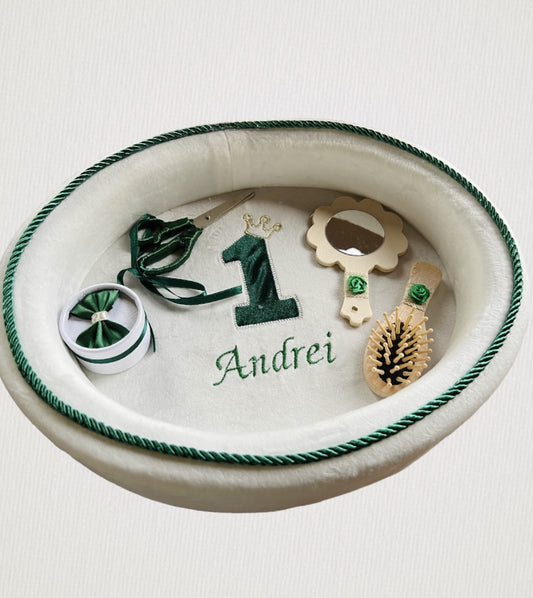 Tava aniversara Verde-ivoriu