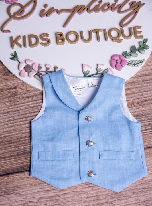 Vesta baietei Albastră